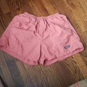 Coral patagonia baggies with little pleats